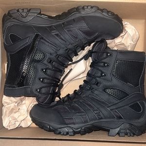 COPY - Merrell Moab 2 8" Tactical Waterproof Side-Zip Black Boot